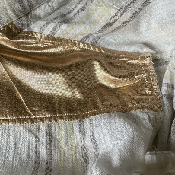 FREE PEOPLE Cutie Plaid Button Down Shirt Top Blouse Dolman Sleeves Ivory SM - Picture 11 of 16